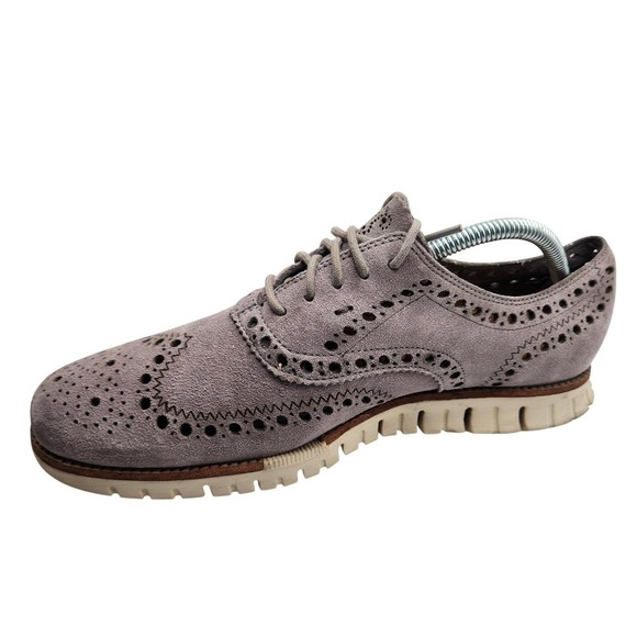 Cole Haan Other - Cole Haan Shoes Mens Size 9 Purple Suede‎ Wingtip Oxford Brogue Zerogrand Dress